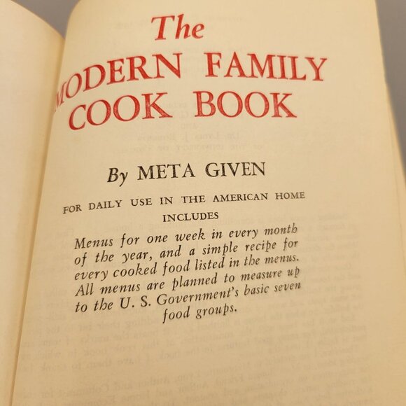 1958 The Modern Family Cookbook Meta Given Vintage Recipes Illustrated - Picture 7 of 11